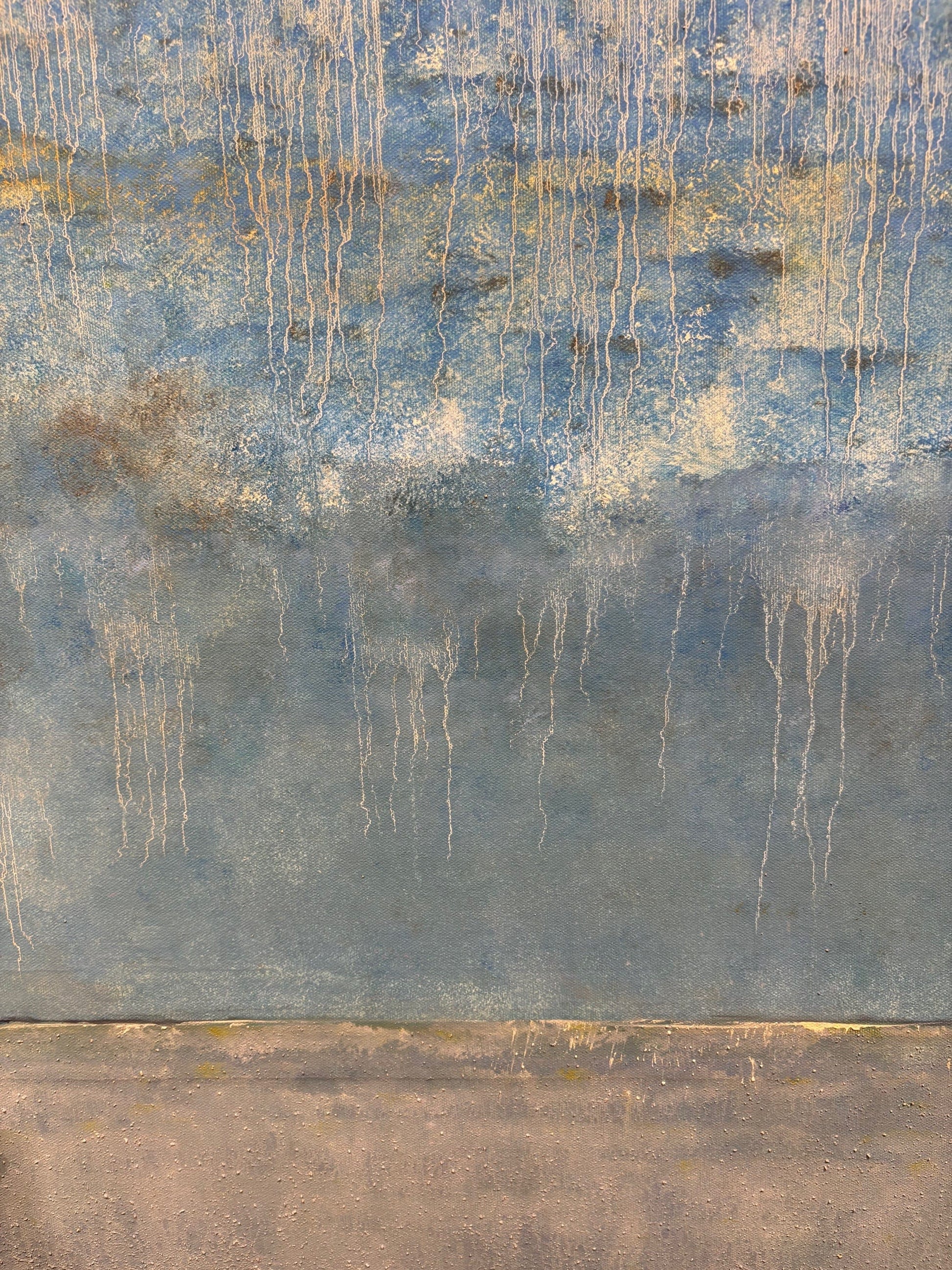 Sue Daniel painting Blue Sea Vastness Art Works Gallery