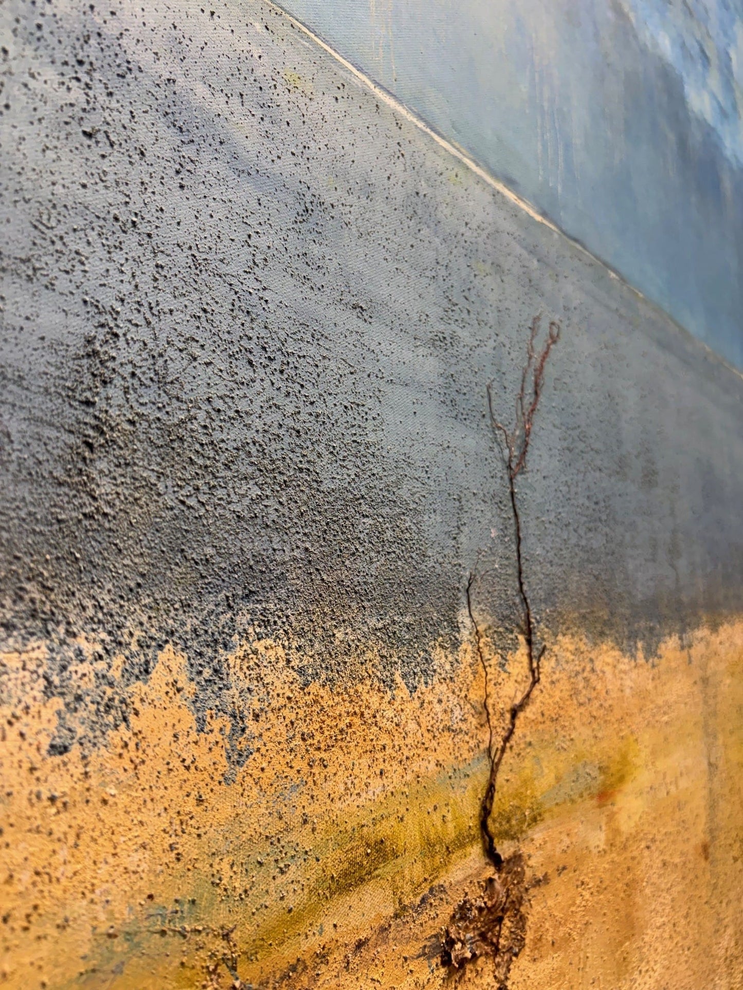 Sue Daniel painting Blue Sea Vastness Art Works Gallery
