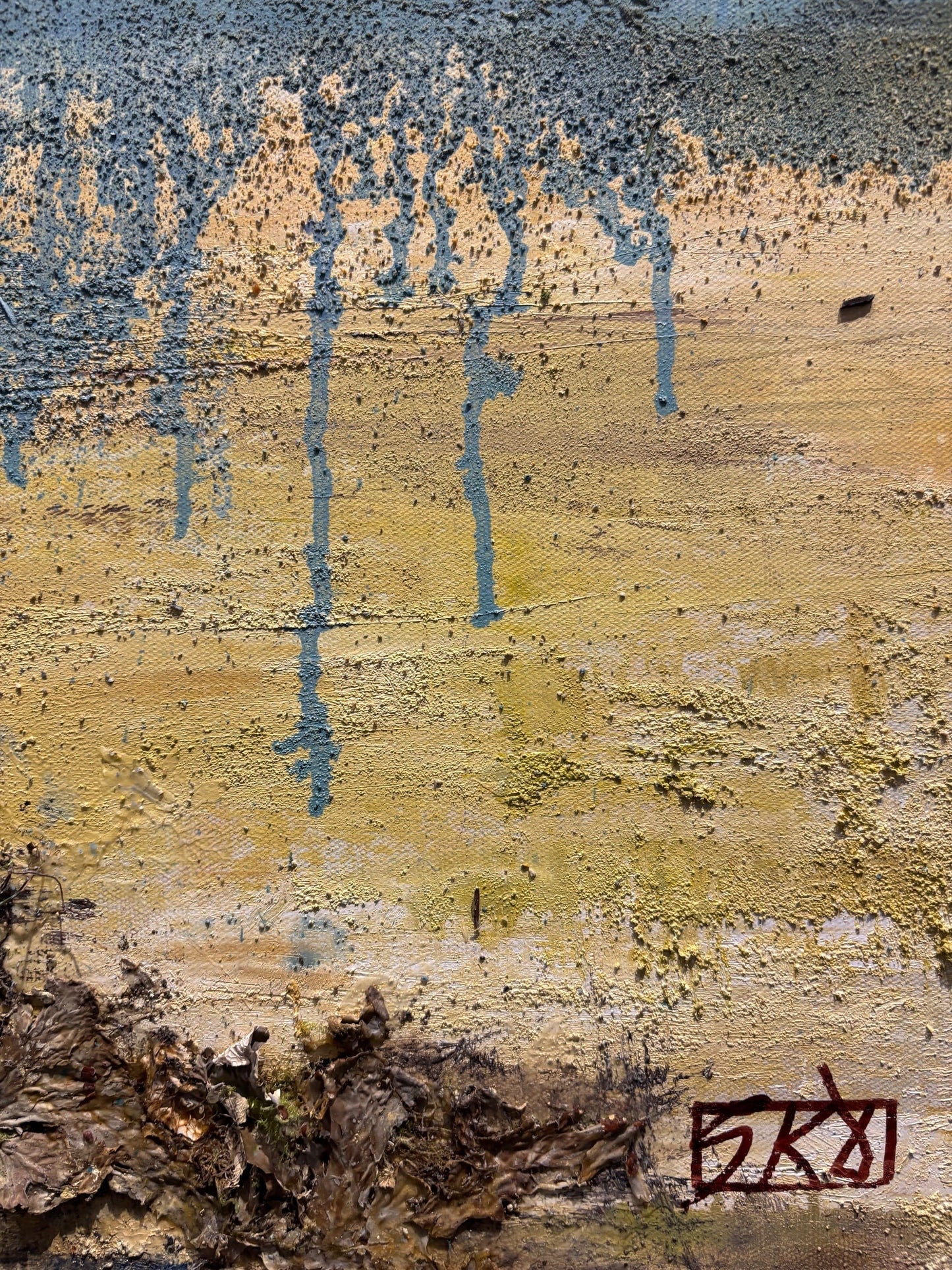 Sue Daniel painting Blue Sea Vastness Art Works Gallery