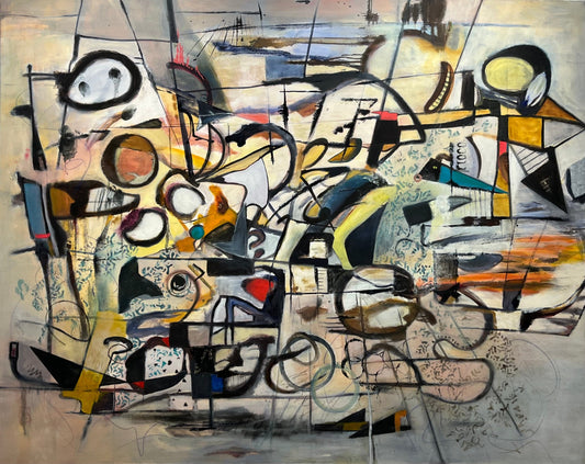 Sue Daniel painting Contemplation In A Chaotic World Art Works Gallery