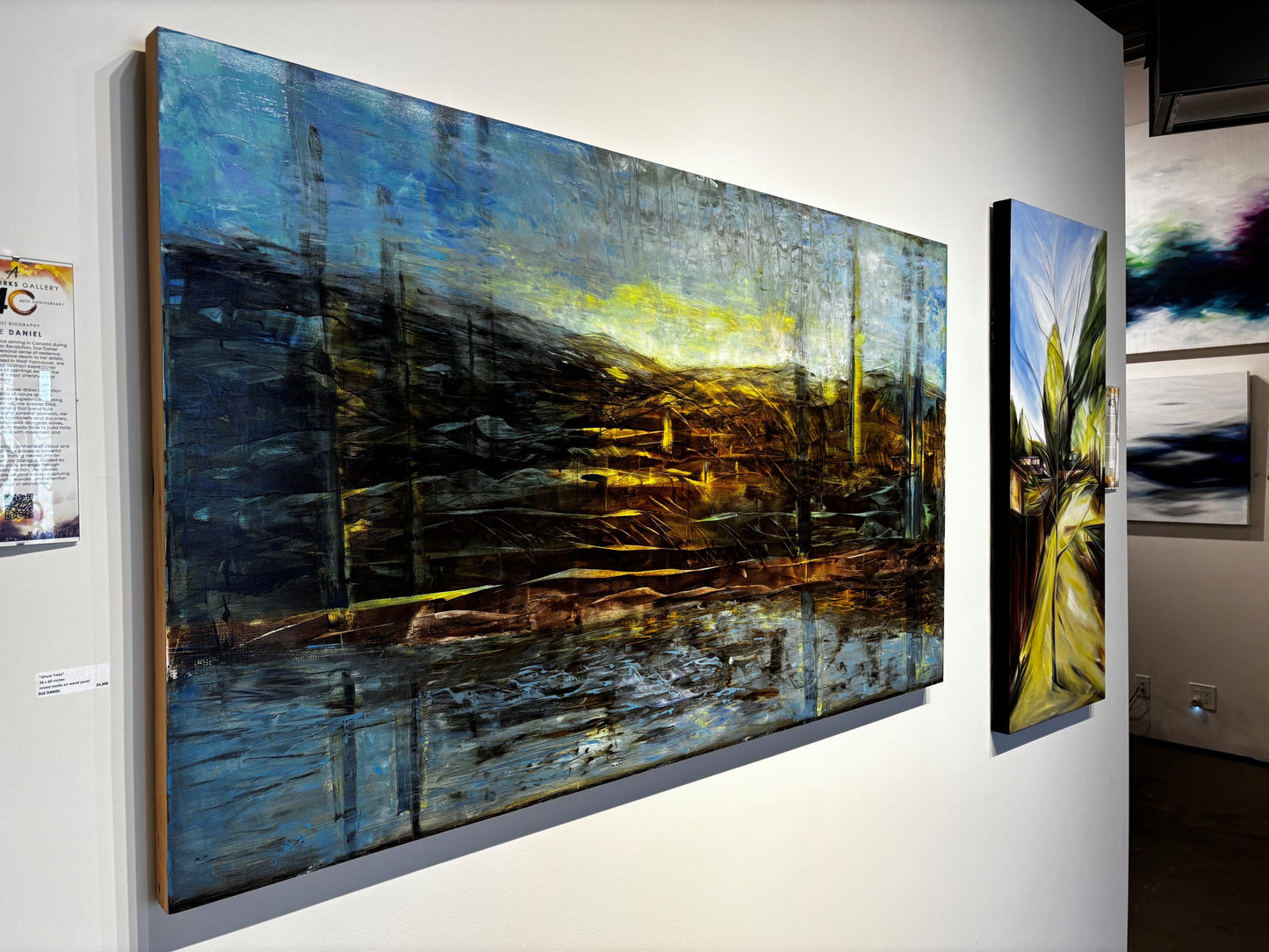 Sue Daniel painting Ghost Trees Art Works Gallery