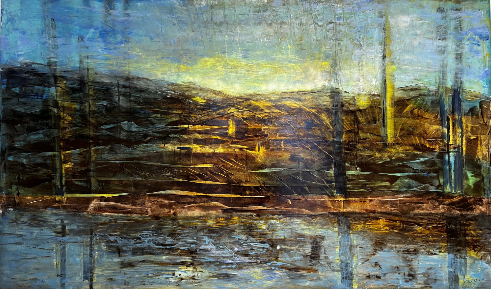 Sue Daniel painting Ghost Trees Art Works Gallery