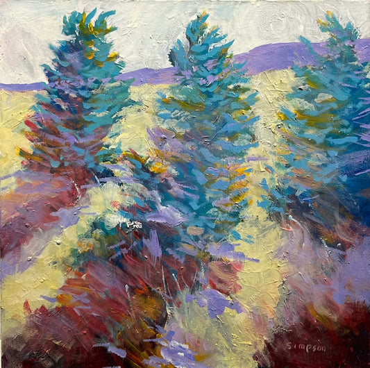 Vern Simpson painting Cypress Hills Art Works Gallery