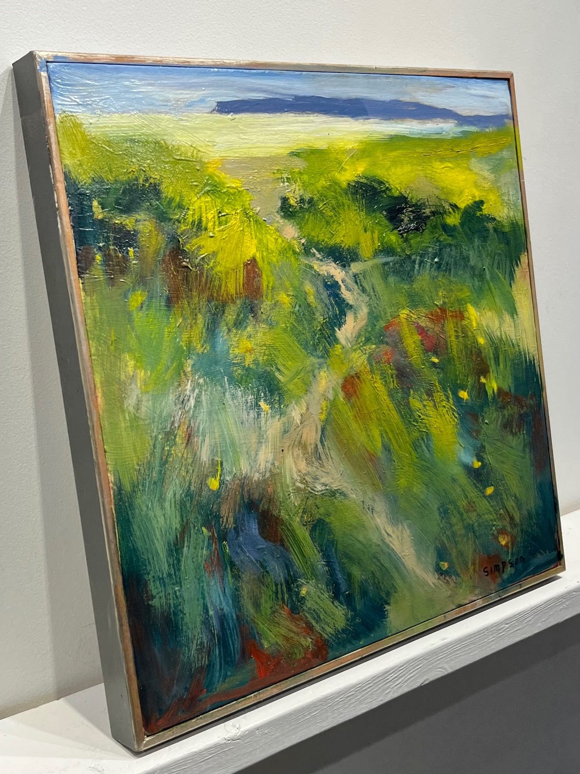 Vern Simpson painting Ferlands, framed Art Works Gallery