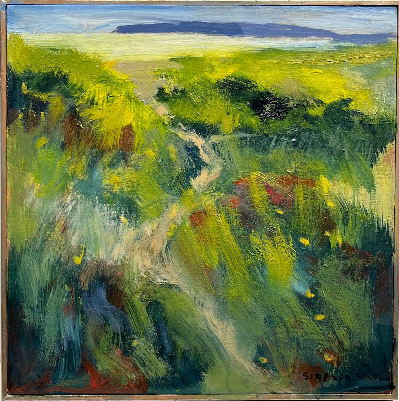 Vern Simpson painting Ferlands, framed Art Works Gallery