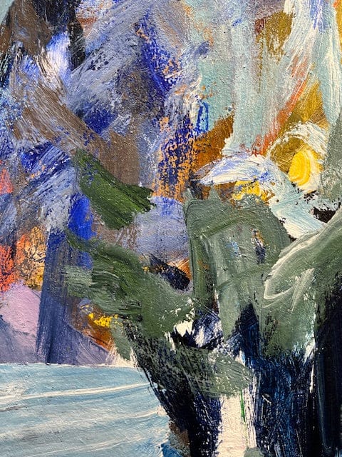 Warren Goodman painting Free Blues Art Works Gallery