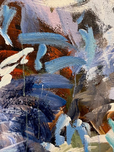 Warren Goodman painting Free Blues Art Works Gallery