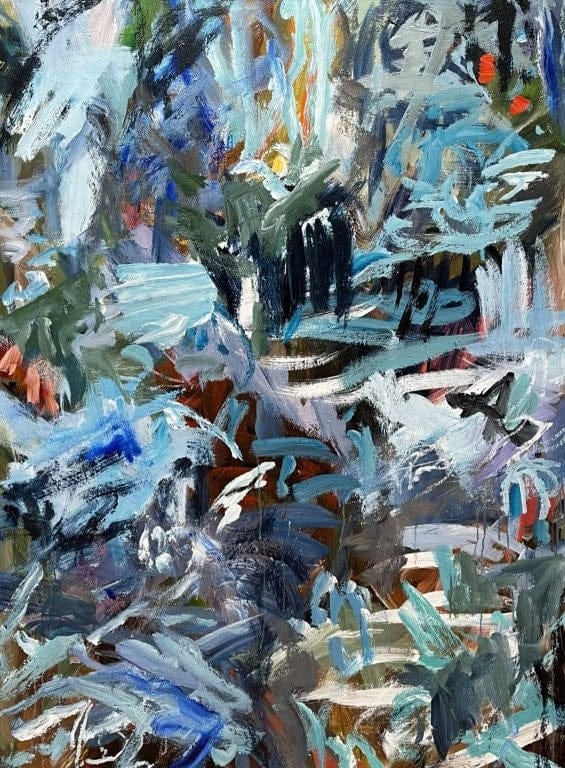 Warren Goodman painting Free Blues Art Works Gallery