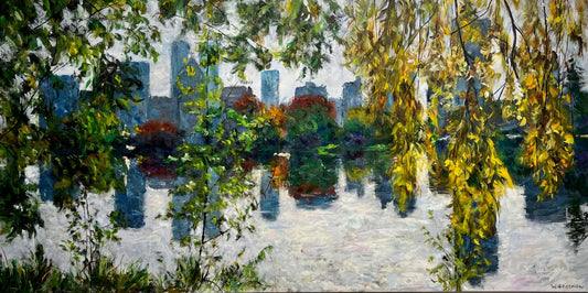 Warren Goodman painting Lost Lagoon Art Works Gallery