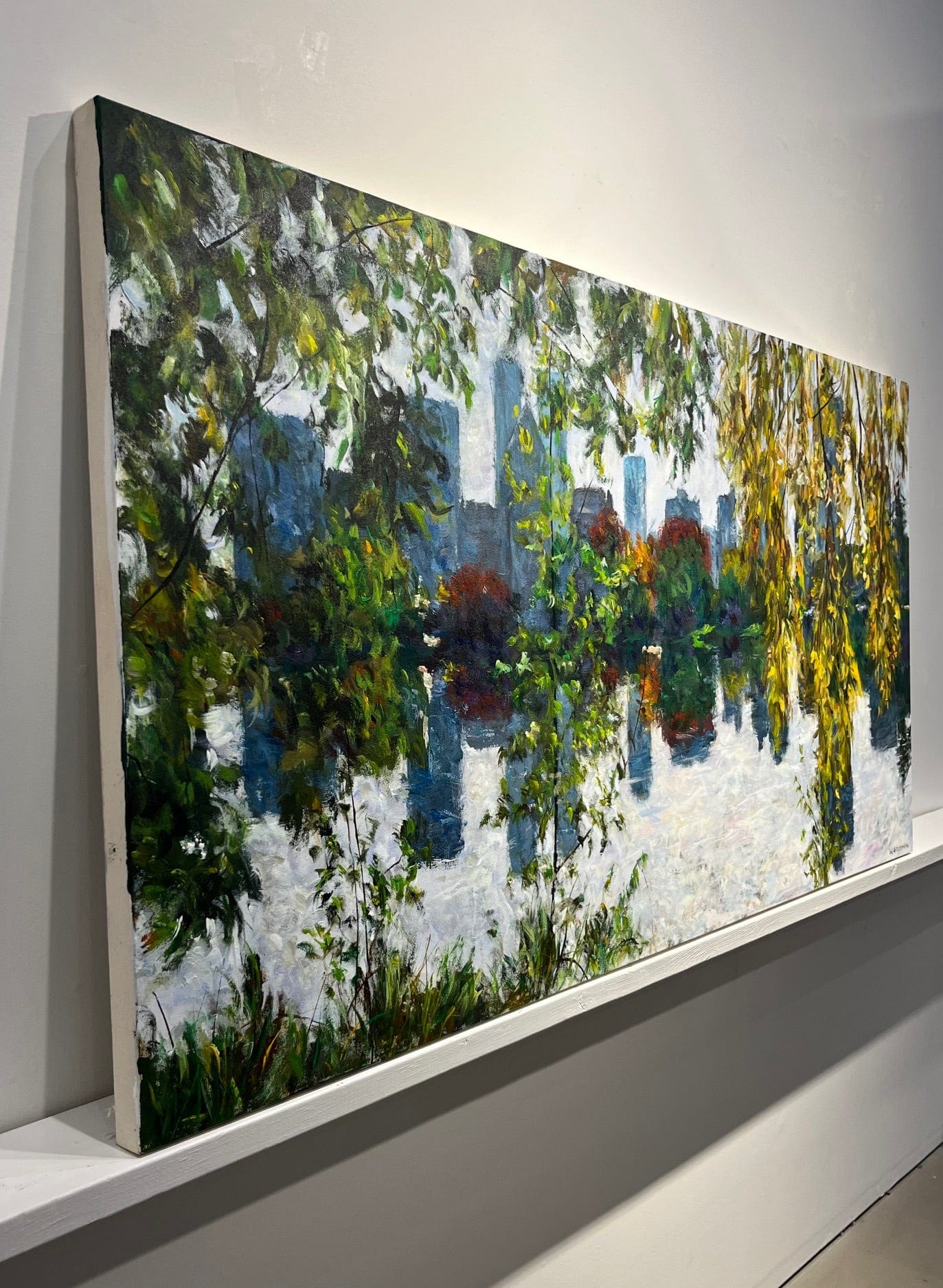 Warren Goodman painting Lost Lagoon Art Works Gallery