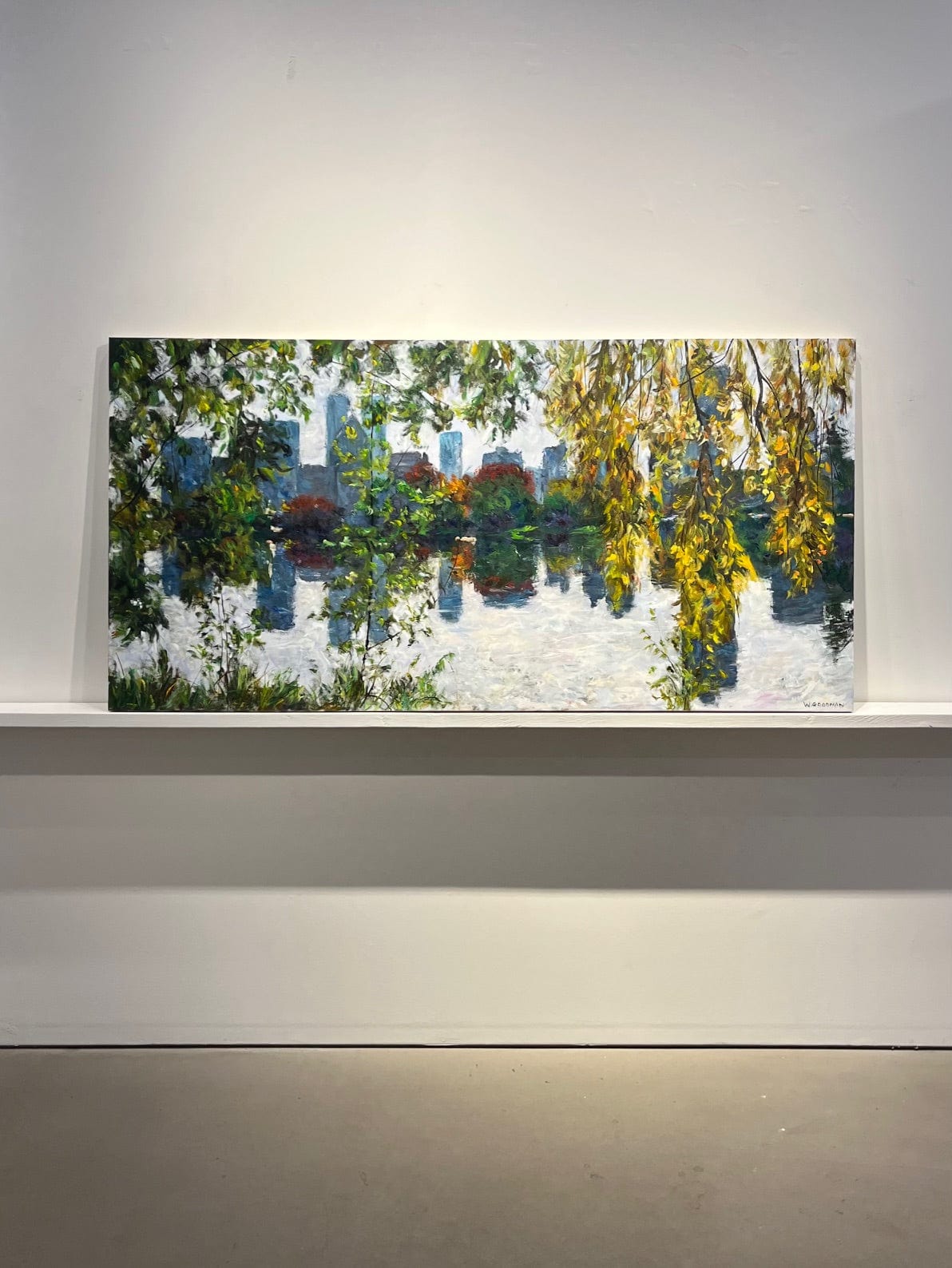 Warren Goodman painting Lost Lagoon Art Works Gallery