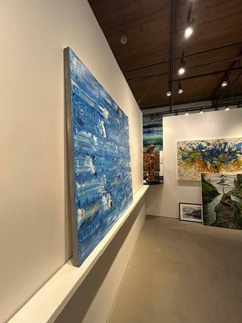 Yuri Padal painting Blue 48 Art Works Gallery