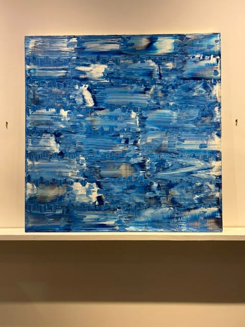 Yuri Padal painting Blue 48 Art Works Gallery
