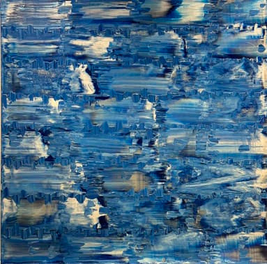 Yuri Padal painting Blue 48 Art Works Gallery