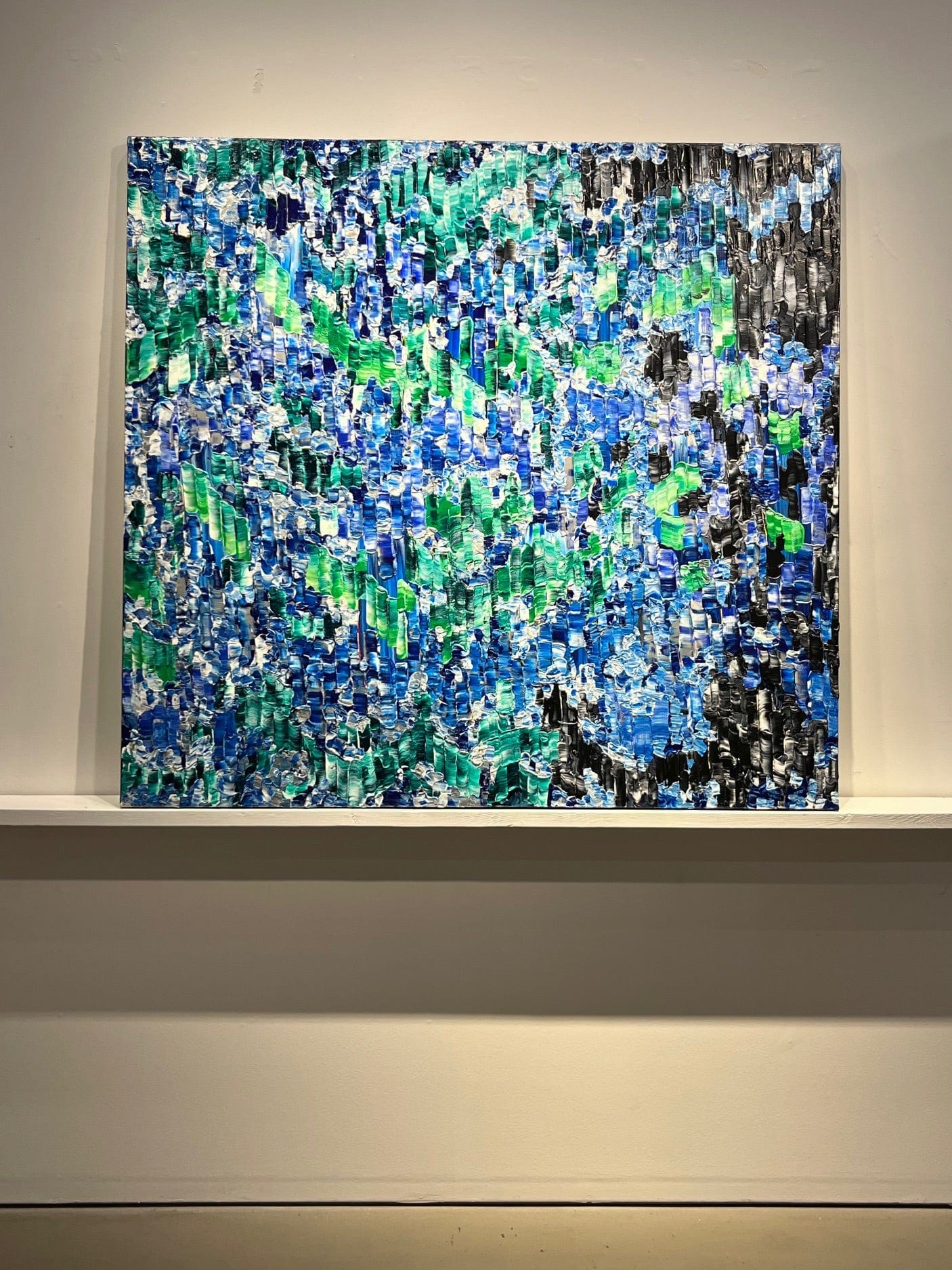 Yuri Padal painting Blue & Green I Art Works Gallery