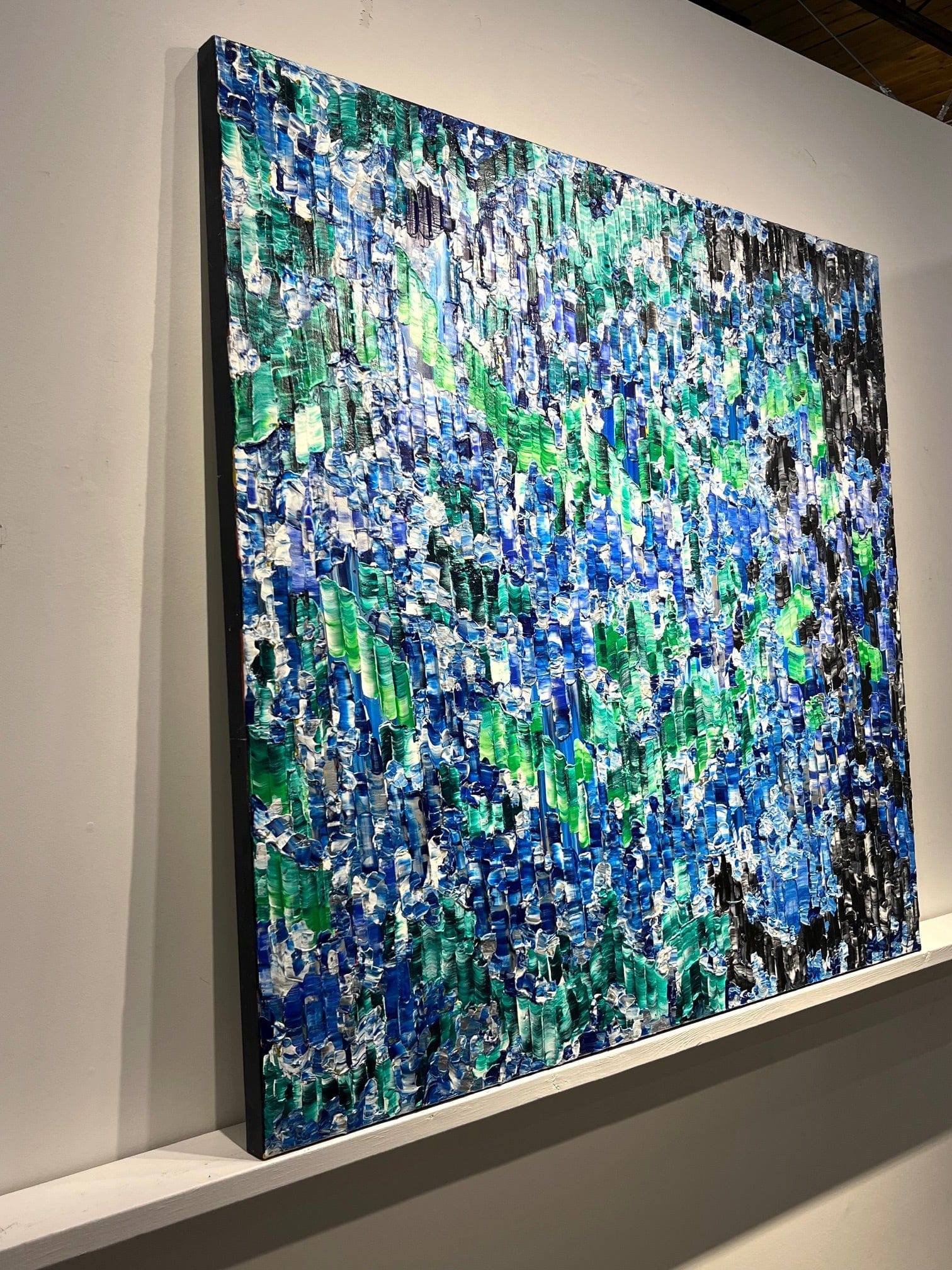 Yuri Padal painting Blue & Green I Art Works Gallery