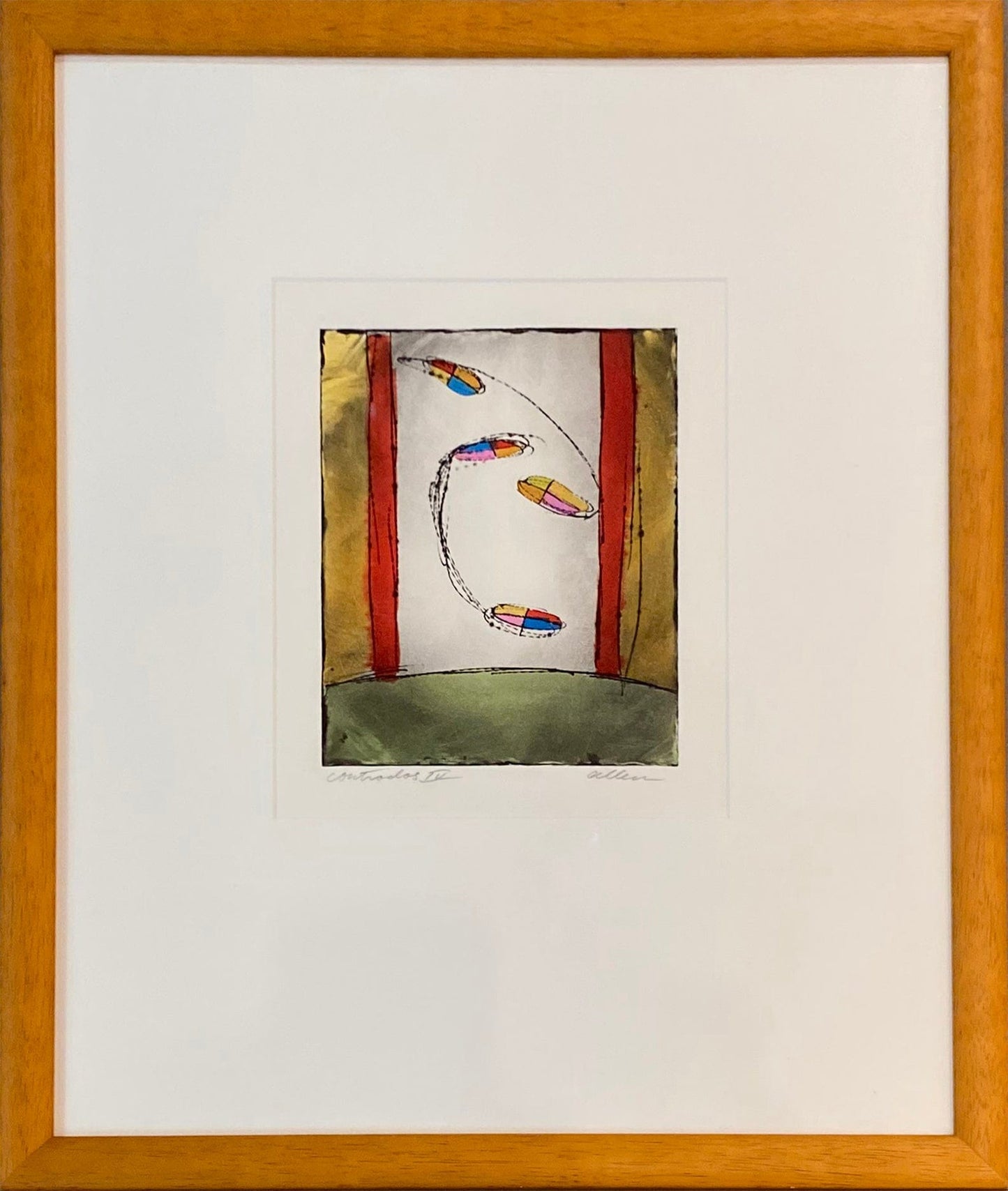 Allen Hayes Contrados, framed Art Works Gallery