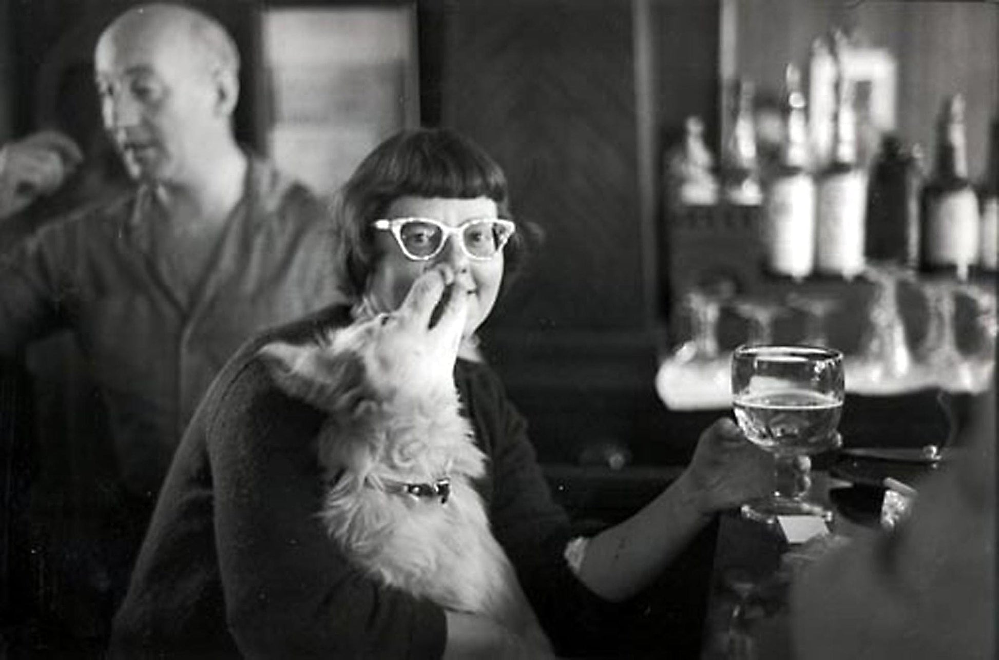 Brent Hannon photo Betty and Dog Sausalito, CA 1953 Art Works Gallery