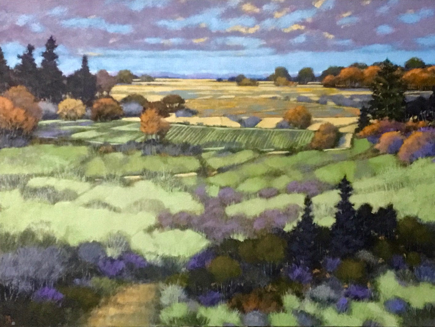 Claude Rousseau painting We Had a Farm in the Valley Art Works Gallery