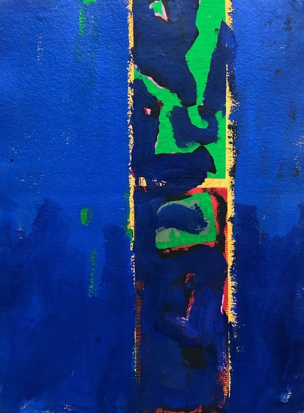 Eldon Underhill painting Blue Totem Art Works Gallery