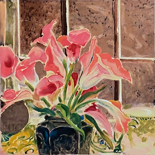 Ellen Gunn limited edition Floral S/L Collection GE244, framed Art Works Gallery