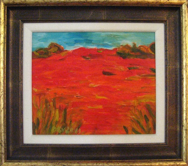 Margaret Devenyi painting Close-Up #5, framed Art Works Gallery