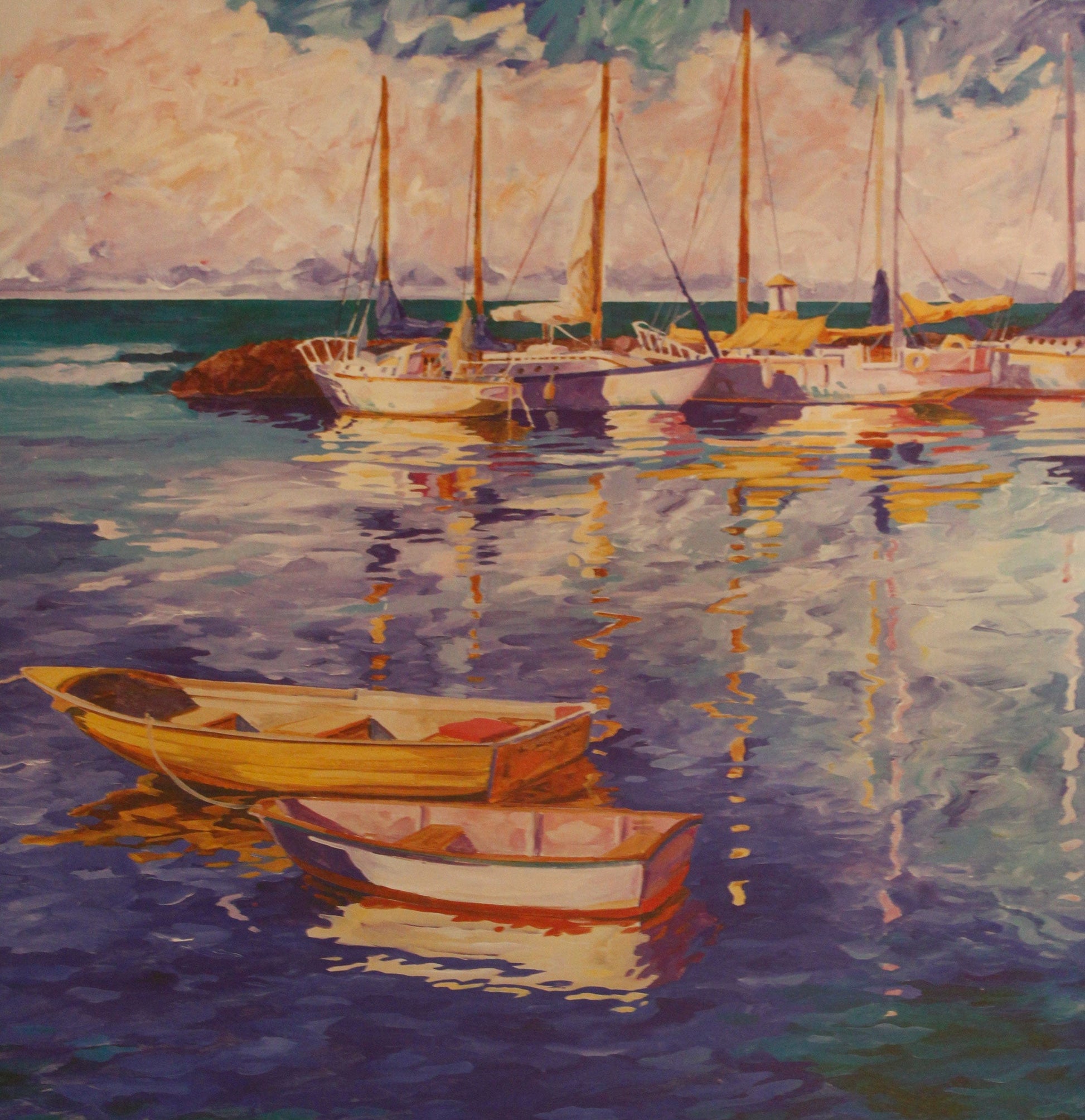Michael Hallinan limited edition Harbour Morning Art Works Gallery