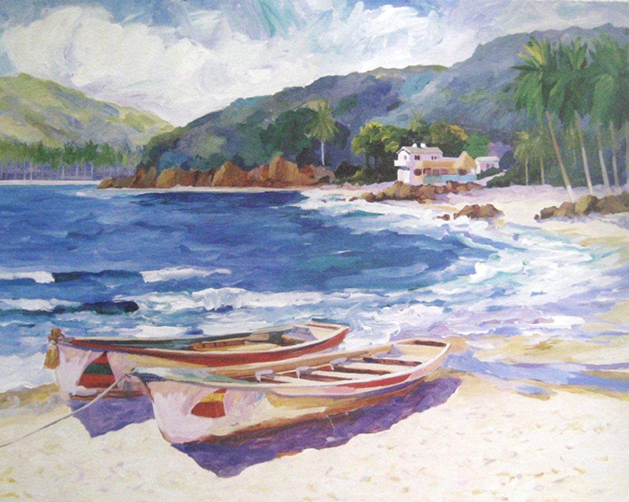 Michael Hallinan limited edition Yelapa Bay Art Works Gallery