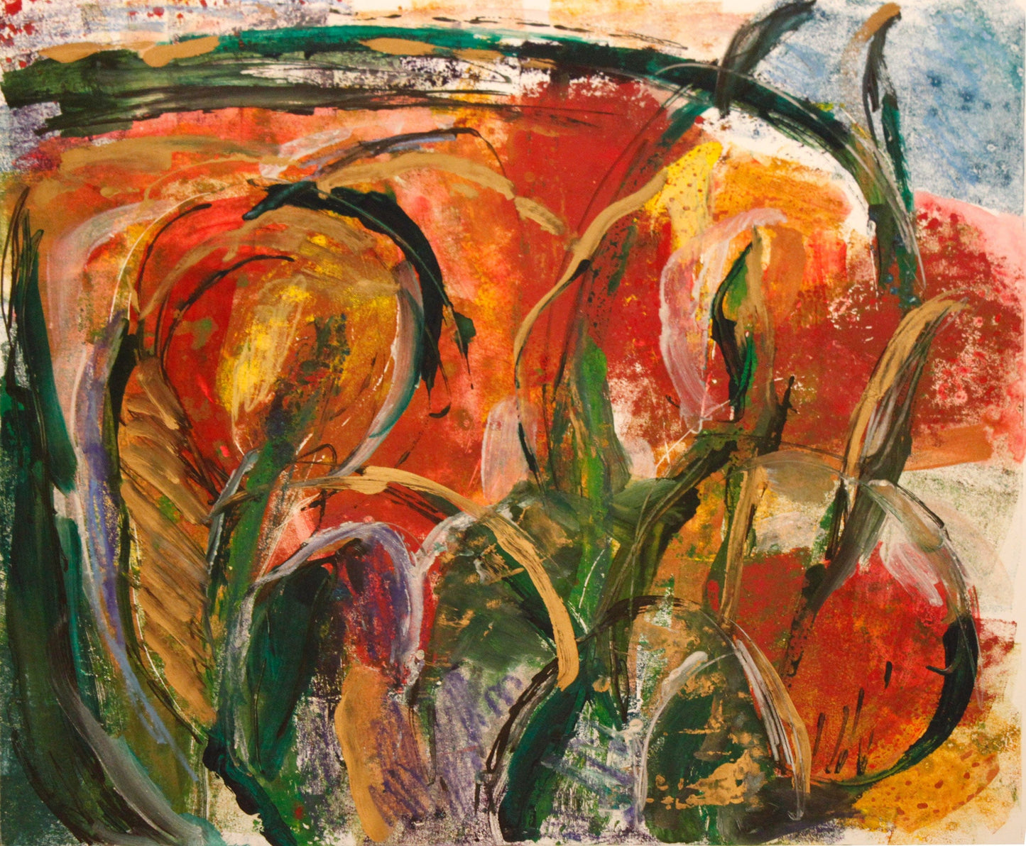 Shari Osti Tulips Mono #30 Art Works Gallery