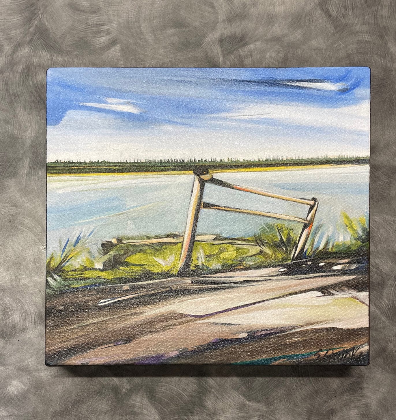 Sharon Quirke painting #18 River Gate & Cap Art Works Gallery