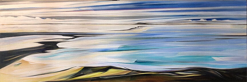 Sharon Quirke painting Northern Shore #1 Art Works Gallery