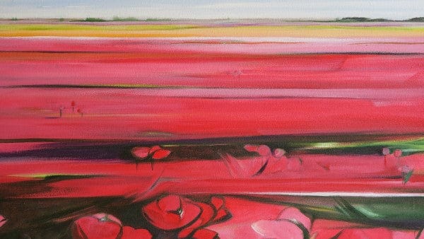 Sharon Quirke painting Tulip Fields #2 Art Works Gallery