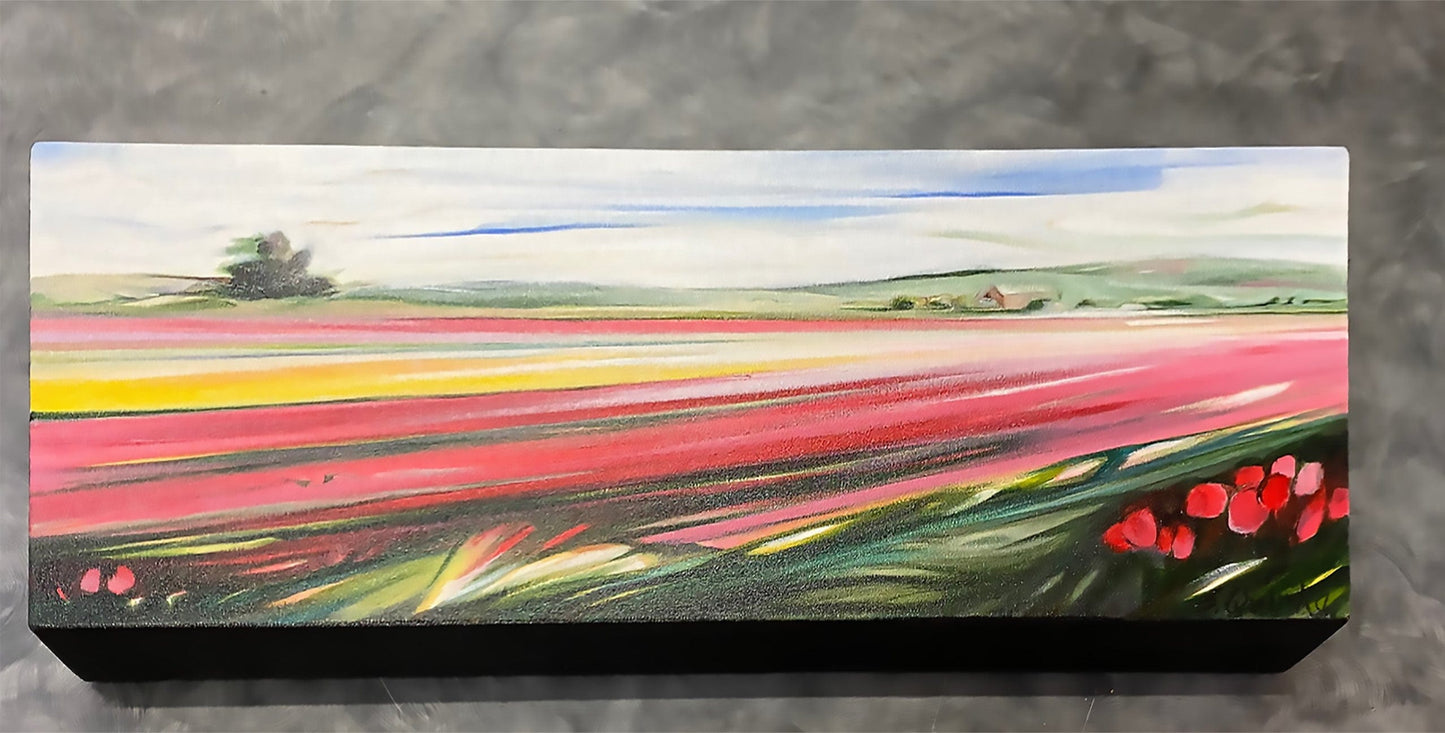 Sharon Quirke painting Tulip Fields #3 Art Works Gallery