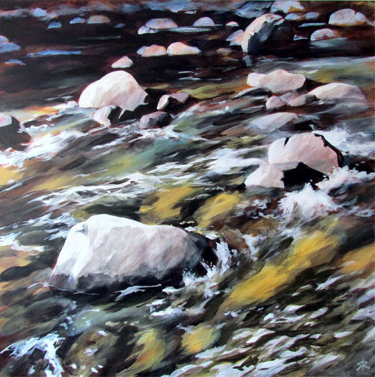 Steve Rayner painting Around The Ragged Rocks Art Works Gallery