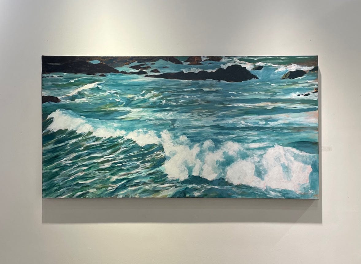 Steve Rayner painting Wave Collapse Art Works Gallery
