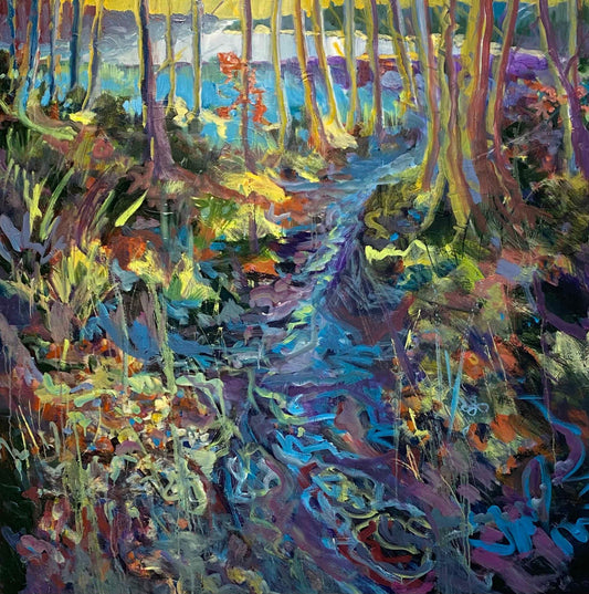 Vern Simpson painting Autumn Equinox Stream Art Works Gallery