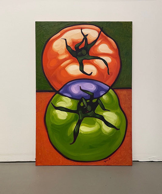 Victoria Kelsey painting Two Tomatoes Art Works Gallery