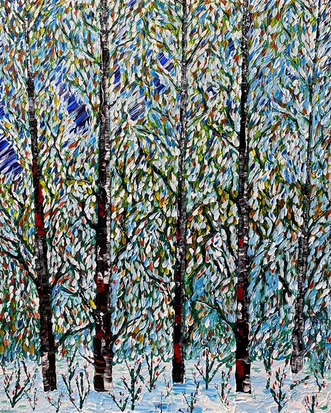 Yuri Padal painting Subtle Trees Art Works Gallery